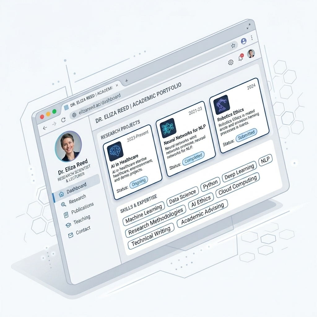 Personal Portfolio Webpage light